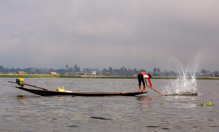 Inle lake fisherman