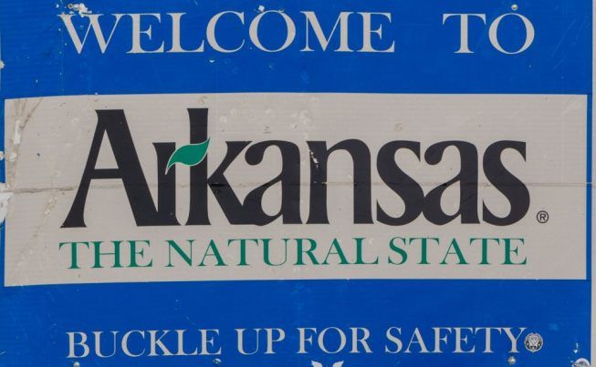 Oklahoma to Arkansas land of Walmart