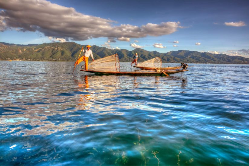 Inle lake fishermen